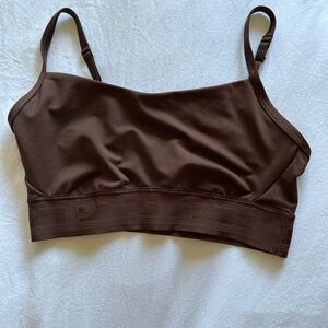 Pink brown sports bra - in great condition!
